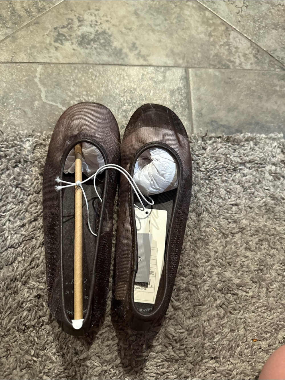 🐈 Women's Mel Ballet Flats from A New Day in color chocolate